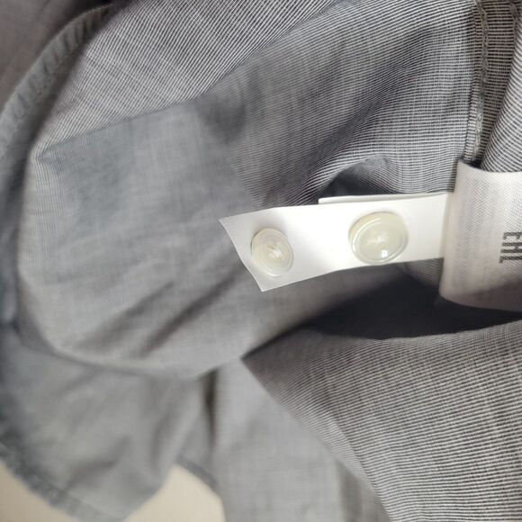 Banana Republic Gray Shirt Mens XL Tailored Slim Fit Gray Button Down NWT - Picture 5 of 9